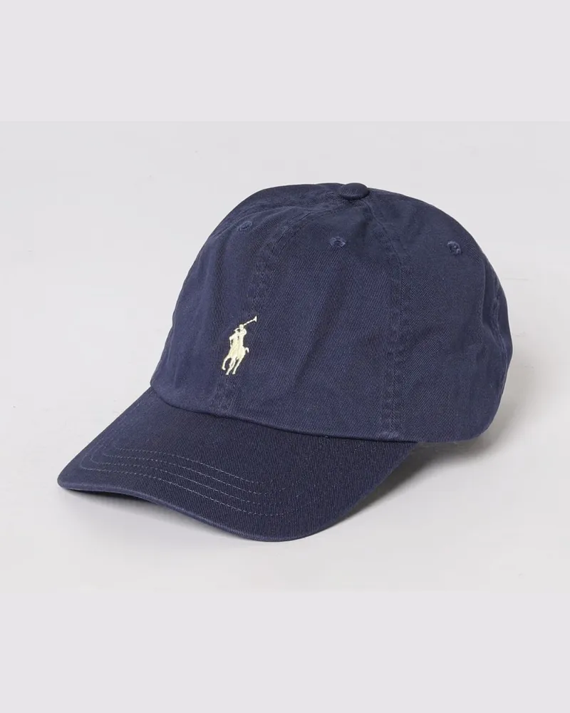 Ralph Lauren Baumwoll-Baseballkappe mit Logo Blau