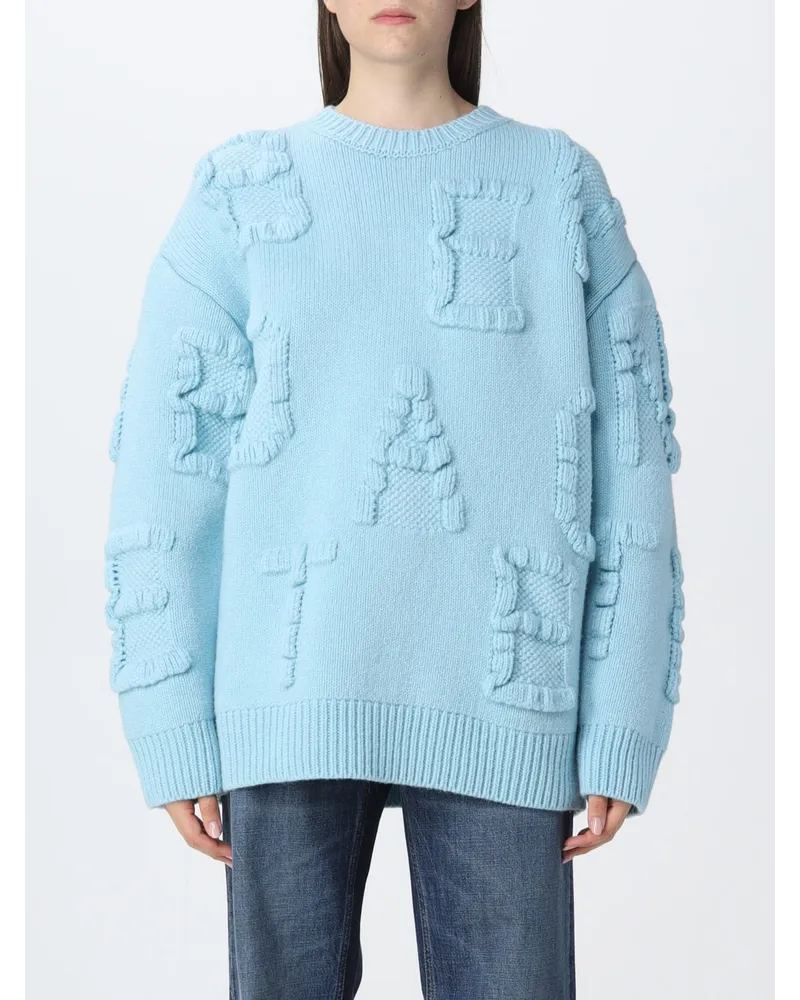 Bottega Veneta Damen Pullover Himmelblau