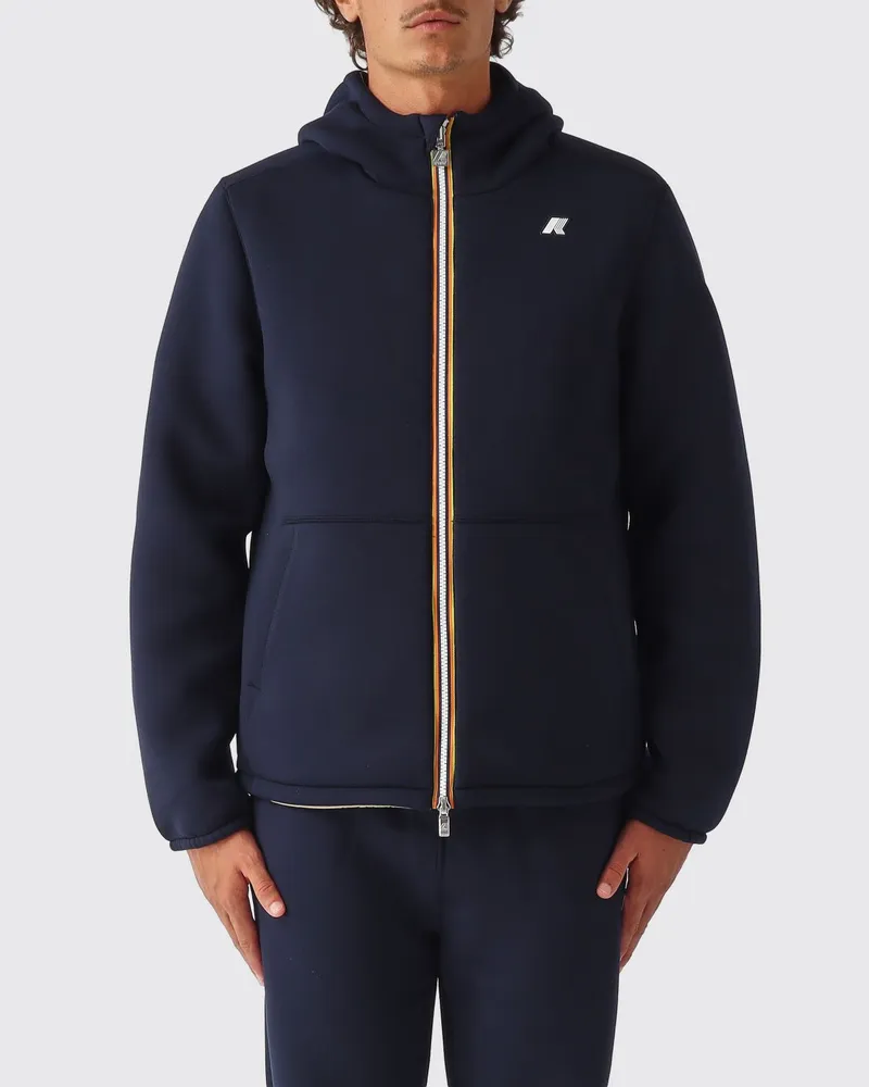 K-Way Wendbare Kapuzen-Windjacke aus recyceltem Polyester Grün
