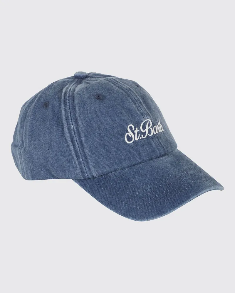 MC2 Saint Barth Baseballkappe aus Baumwolldenim mit gesticktem Logo Denim