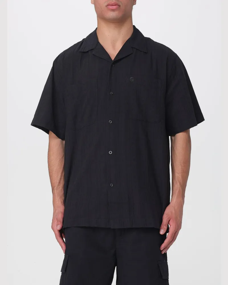 Carhartt WIP Freizeit-Baumwollhemd Schwarz