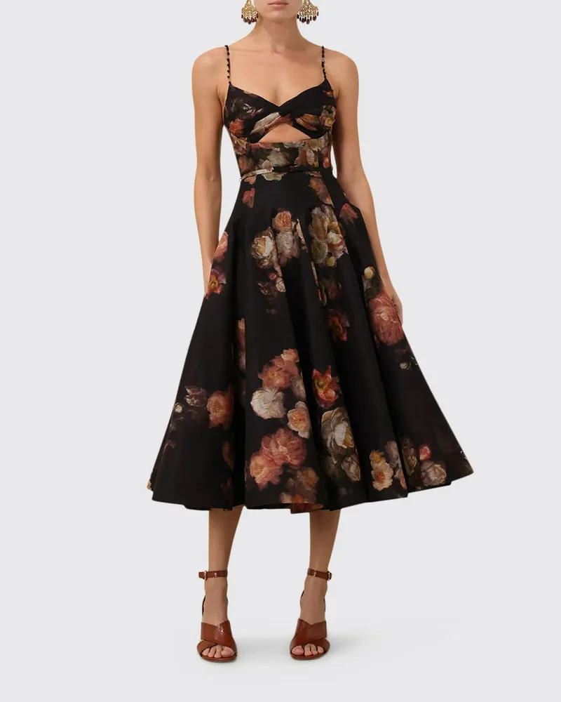 Zimmermann Kleid damen Schwarz