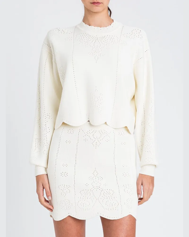 Twin-Set Top damen Weiß