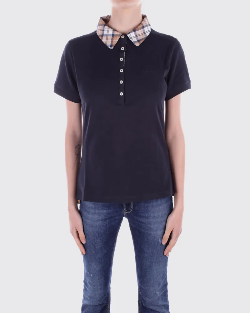 Barbour T-shirt damen Blau