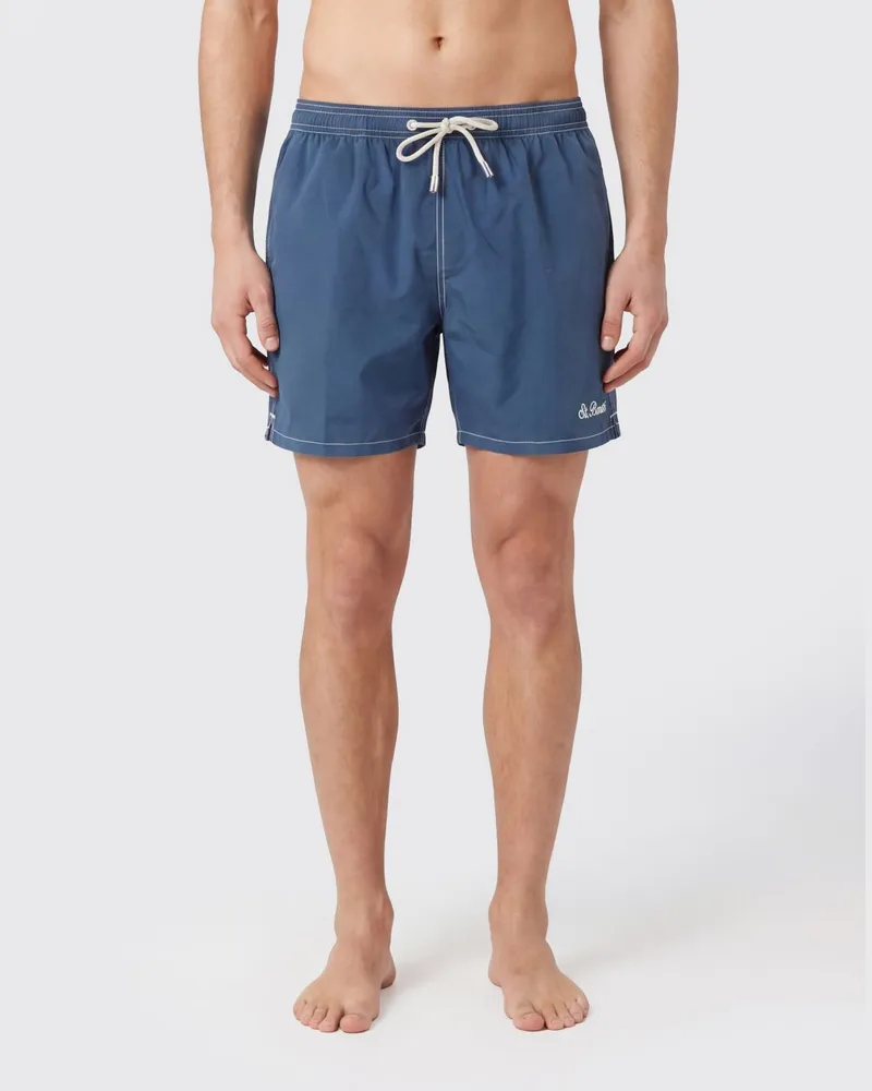 MC2 Saint Barth Karierter Badeanzug Navy