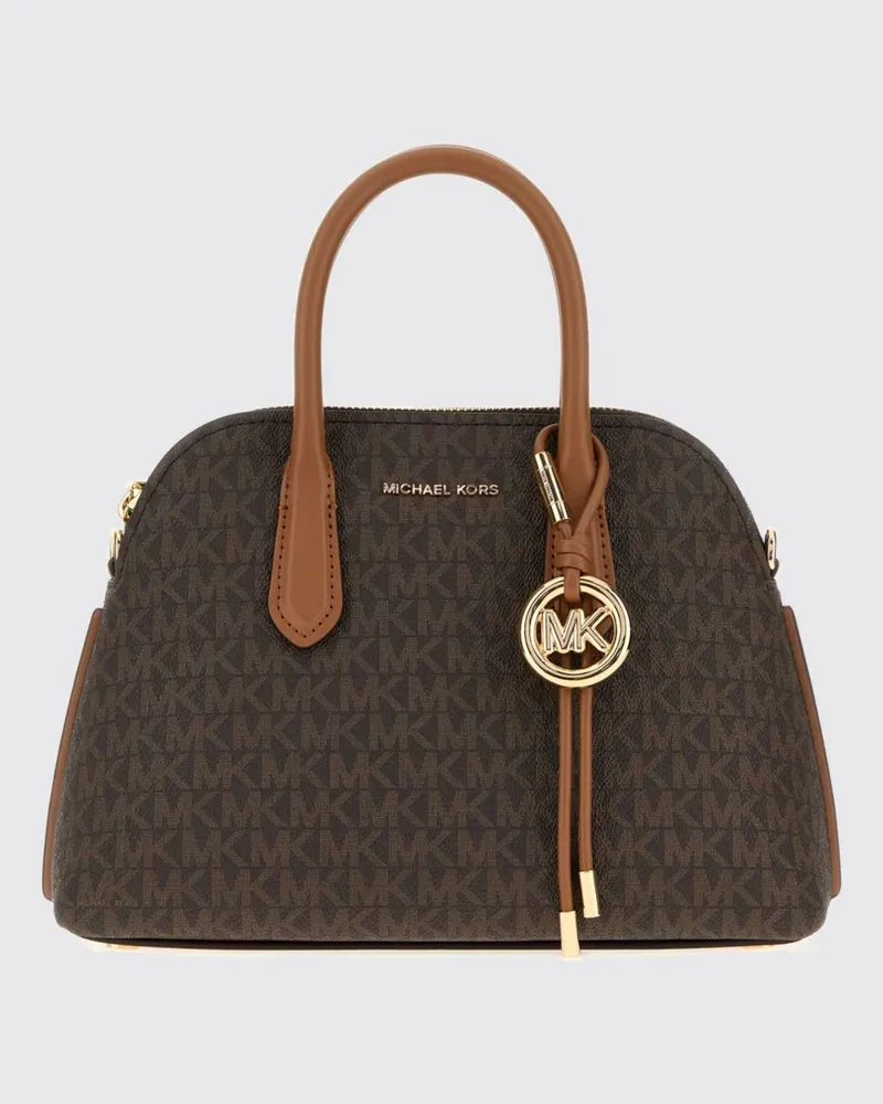 Michael Kors Freddie Henkeltasche aus Monogram-Canvas mit Logo-Anhänger Gelb