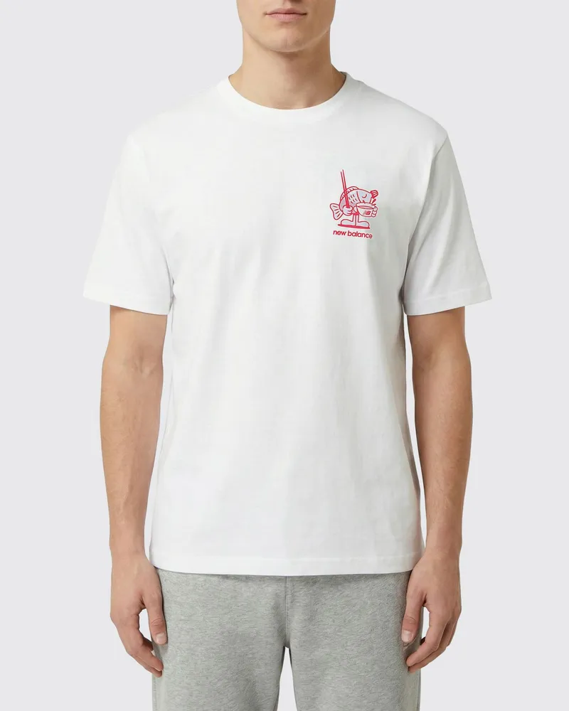 New Balance T-shirt herren Weiß