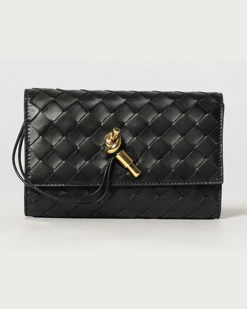 Bottega Veneta Andiamo Mini-Handtasche aus Intrecciato-Nappaleder Schwarz