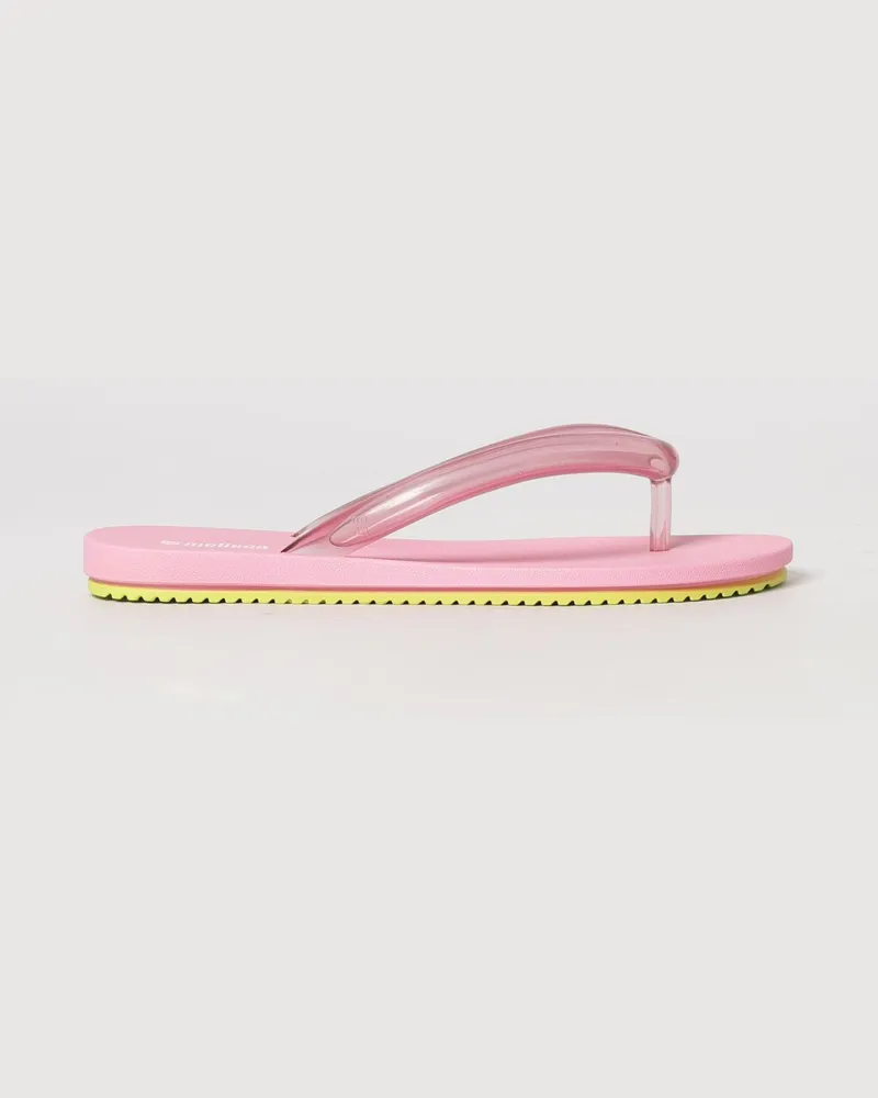 Melissa Airflow Zehentrenner-Sandalen aus PVC mit niedrigem Absatz Pink