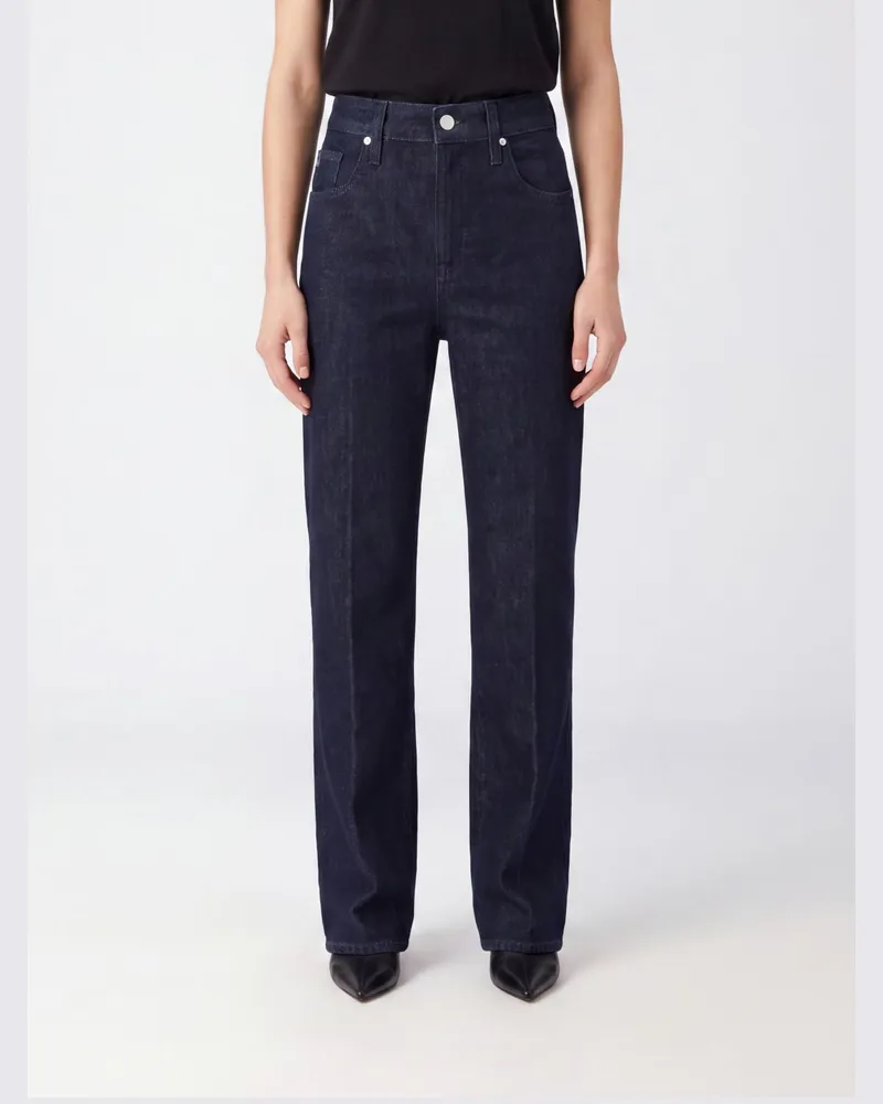 Jacob Cohën Straight-Fit-Jeans mit hoher Taille aus Baumwolldenim im Five-Pocket-Stil Denim