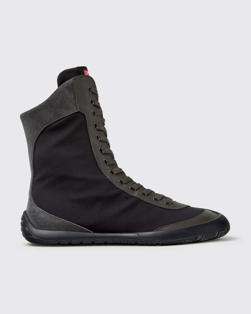 Camper Zweifarbige Peu Path+ Stiefeletten aus Leder und recyceltem PET mit Seitenreißverschluss Bunt