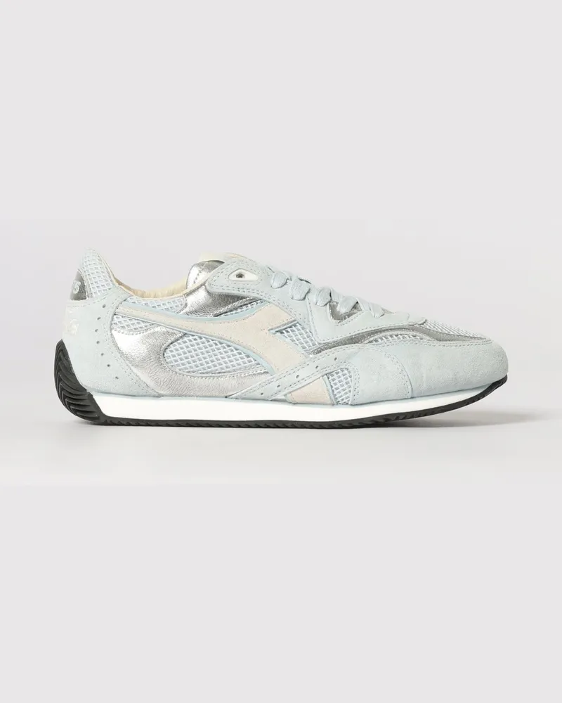 Diadora Equipe Revenge Sneakers aus Wildleder und Mesh Hellblau
