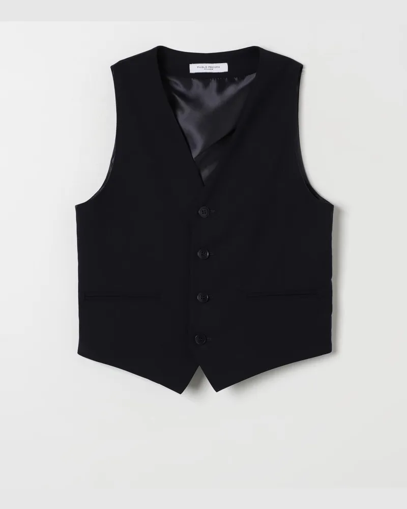 Paolo Pecora Milano Gilet kinder Blau