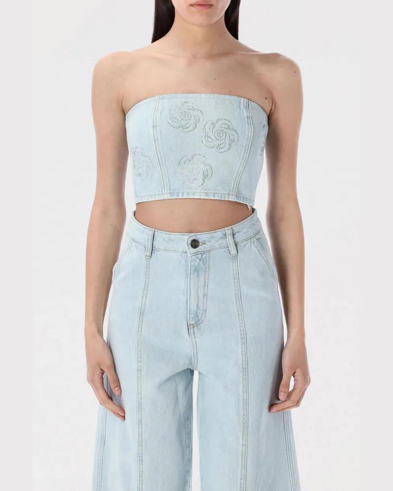 ROTATE Birger Christensen Top damen Blau