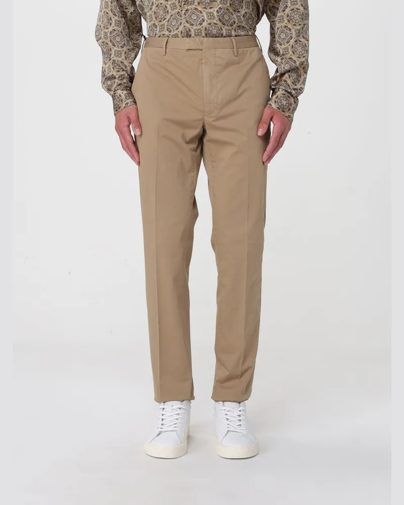 PT TORINO Stretch-Baumwoll-Chinohose Beige