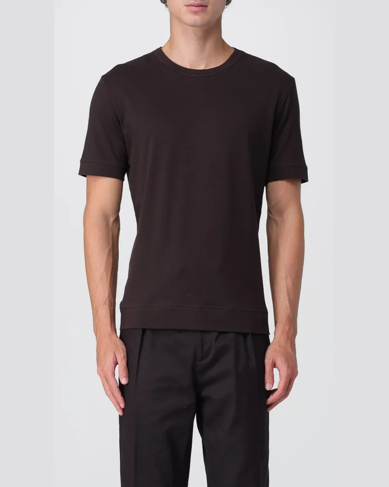 Paolo Pecora Milano T-shirt herren Braun