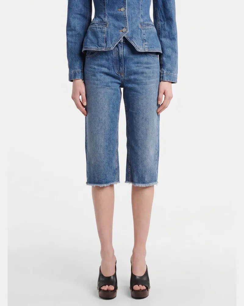 Magda Butrym High-Waist-Denimshorts im Five-Pocket-Design Blau