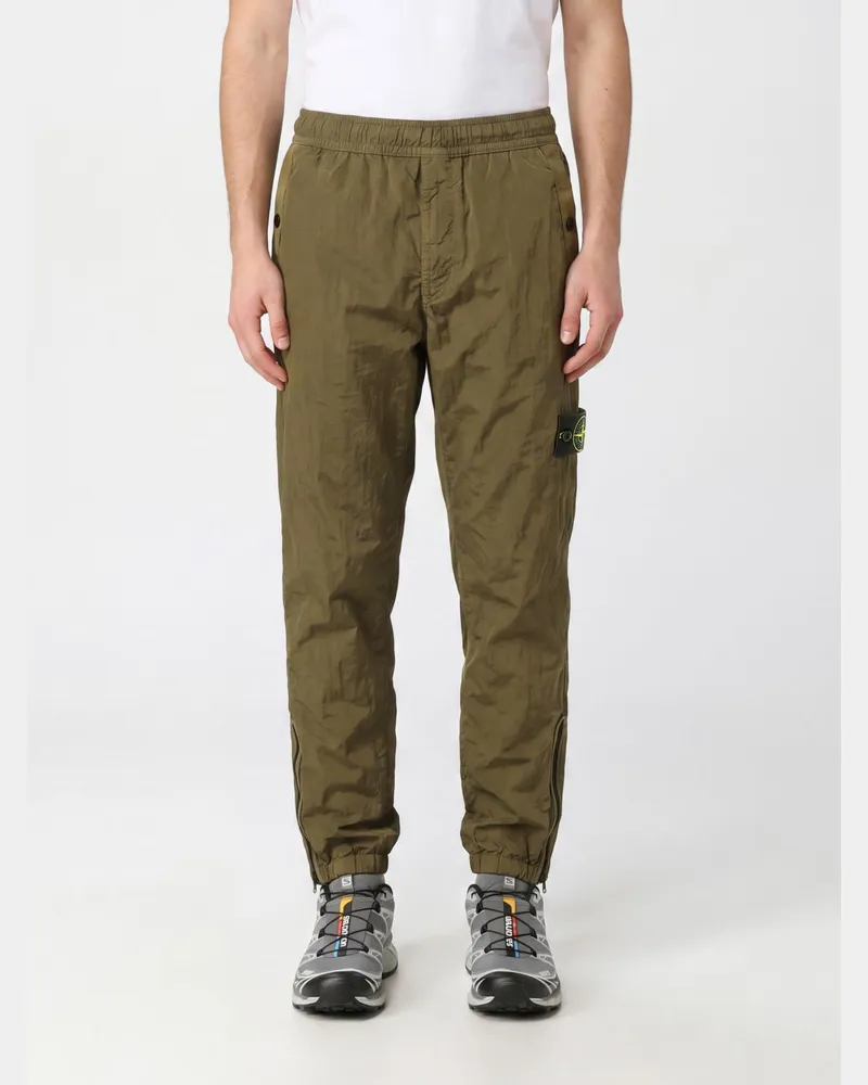 Stone Island Econyl® Nylon-Jogginghose mit Kompass-Logo-Patch Grün