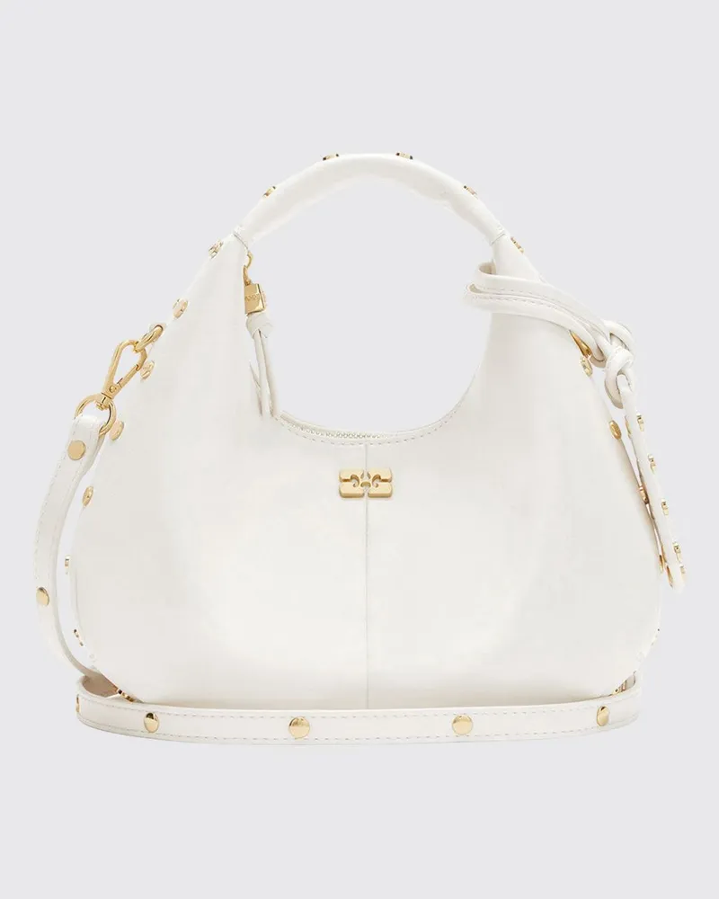 Ganni Schultertasche damen Nude