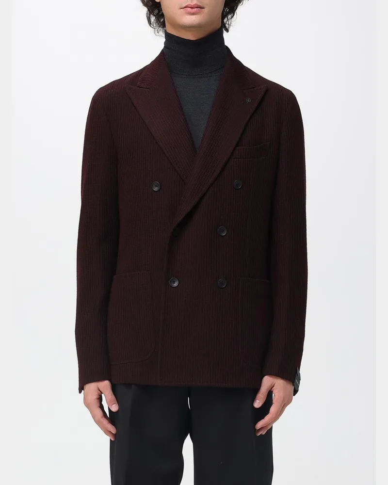 Tagliatore Jacke herren Burgunderrot