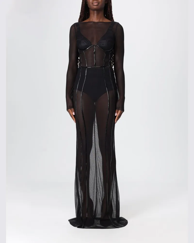 Elisabetta Franchi Kleider damen Schwarz