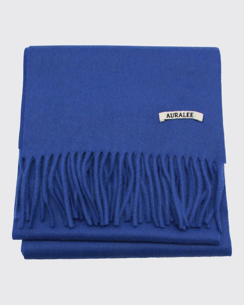 AURALEE Schal herren Blau