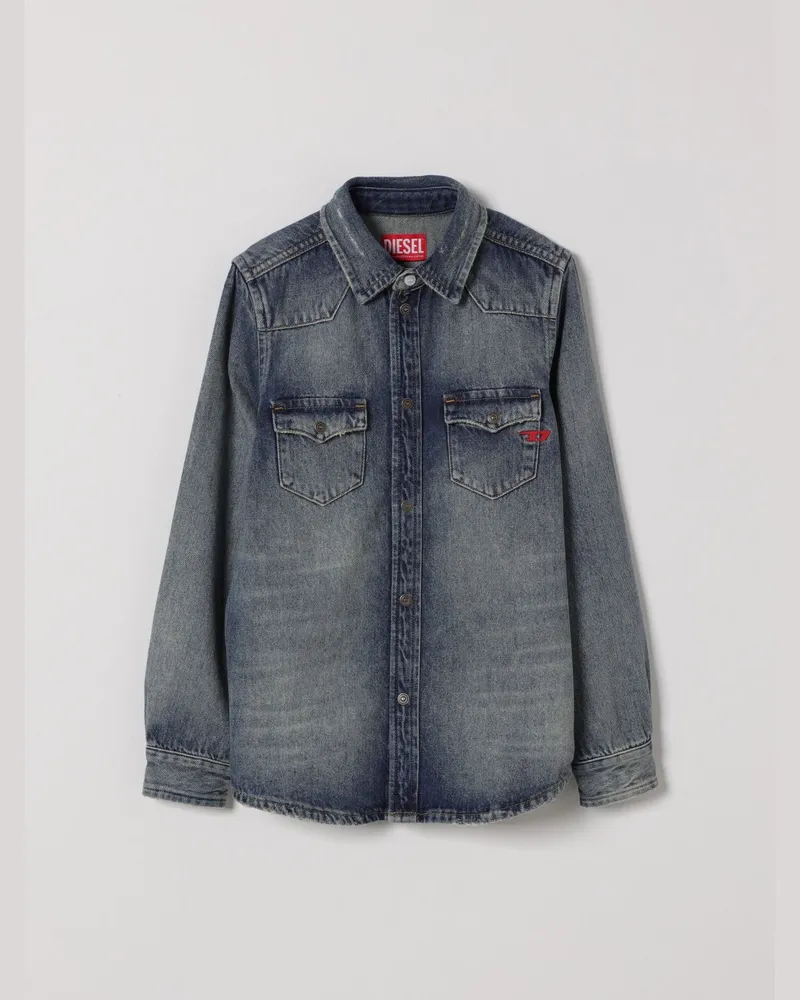 Diesel Freizeit-Hemd aus Baumwolldenim Denim
