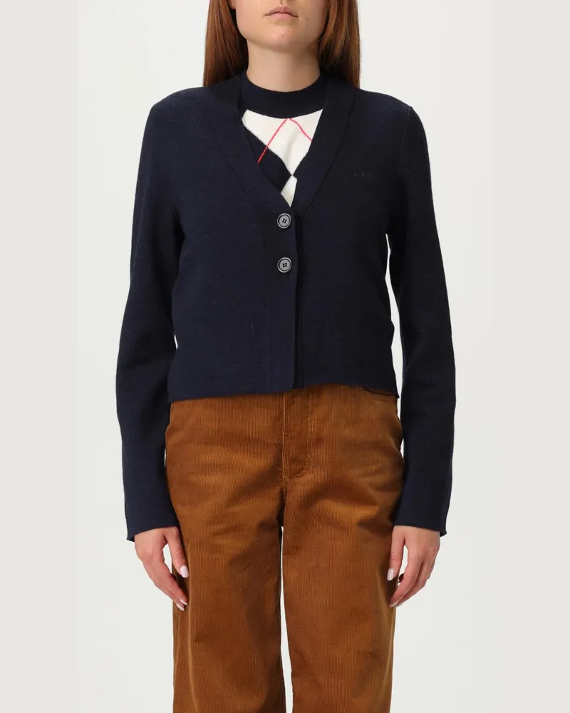 A.P.C. Strickjacke damen Navy