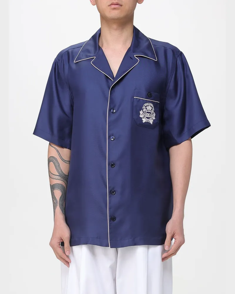 Dolce & Gabbana Hemd herren Dolce & Gabbana Blau