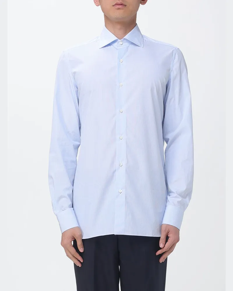 Luigi Borrelli Hemd herren Himmelblau