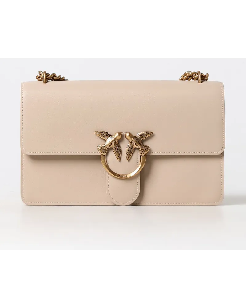 Pinko Schultertasche damen Beige
