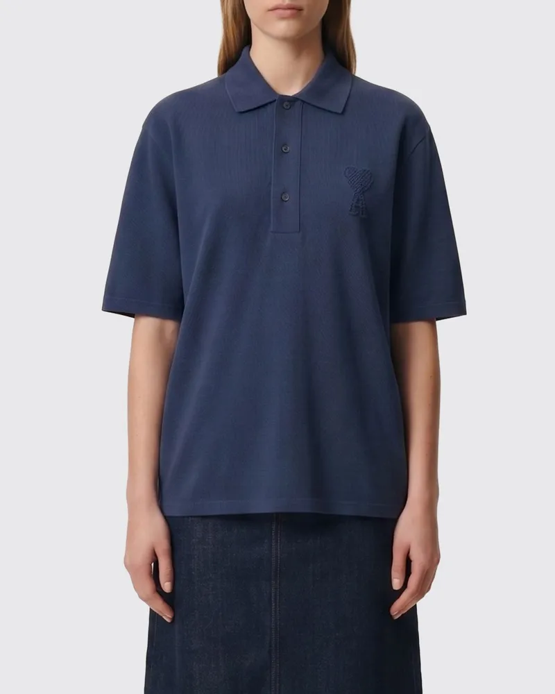 AMI Paris Polo damen Blau