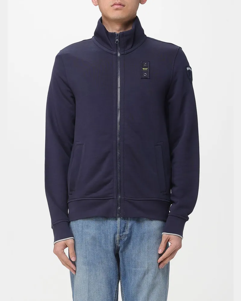 Blauer Sweatshirt herren Blau
