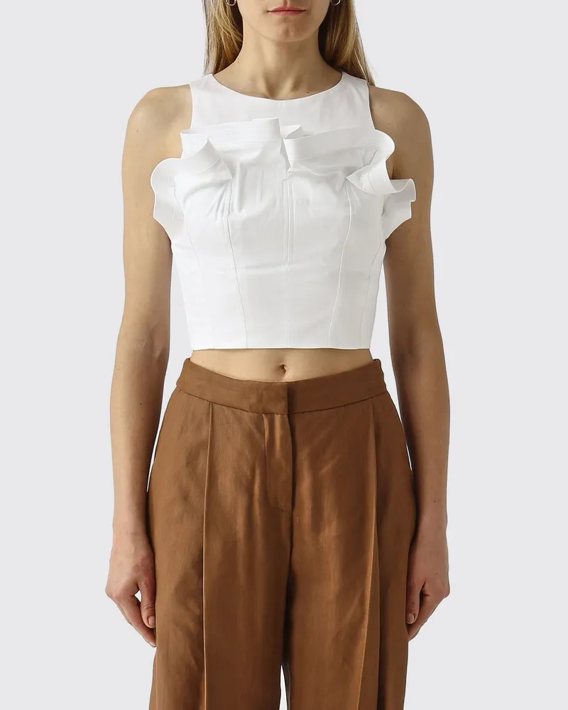 Elisabetta Franchi Top damen Weiß