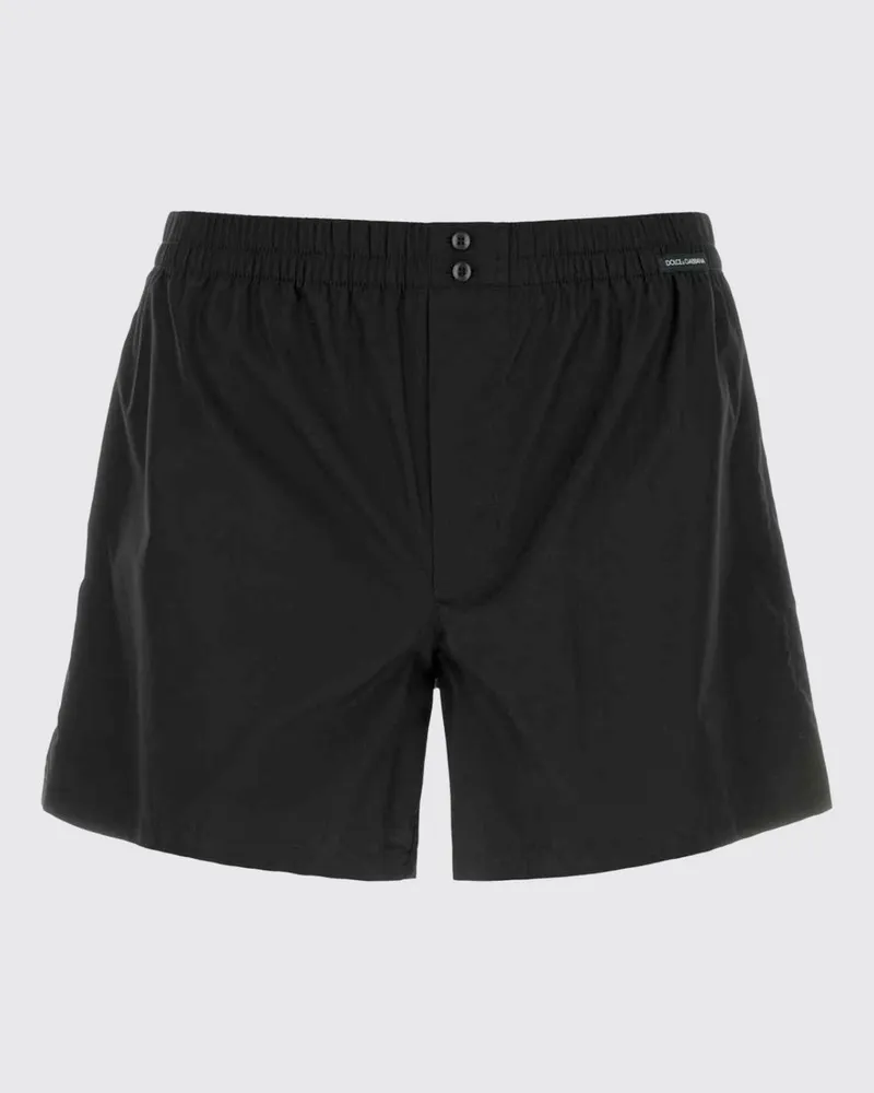 Dolce & Gabbana DOLCE  GABBANA Dolce & Gabbana Baumwoll-Boxershorts Schwarz