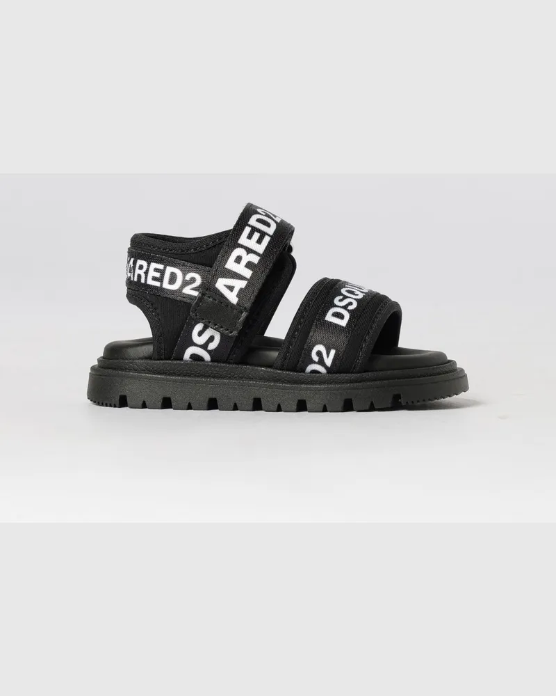 Dsquared2 Sandalen aus Neopren und Nylon mit Logo-Print Schwarz