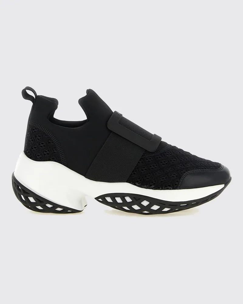 Roger Vivier Viv' Run Slip-On-Sneakers aus technischem Stoff mit Chunky-Sohle Schwarz