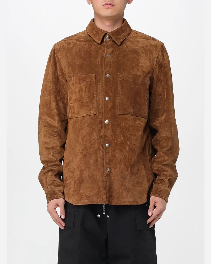 Rick Owens Mantel herren Wallnuss