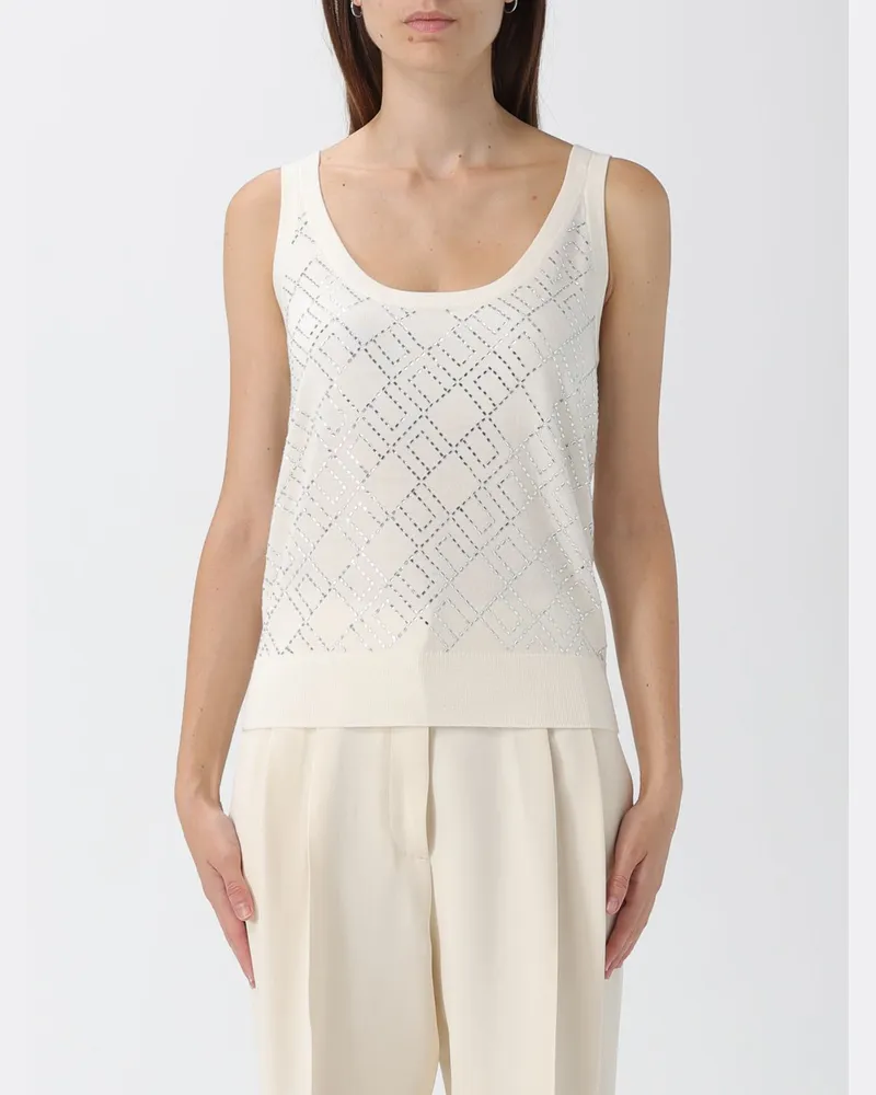 Elisabetta Franchi Top damen Milch