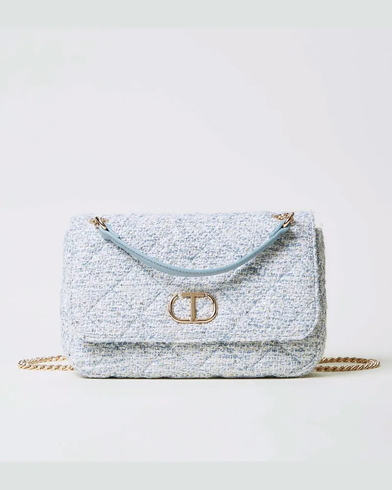 Twin-Set Schultertasche damen Hellblau