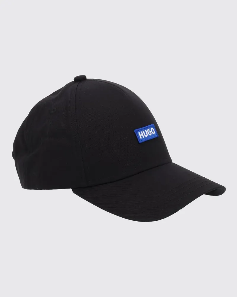 HUGO BOSS Baumwoll-Baseballkappe mit Logo-Patch und Klettverschluss Schwarz