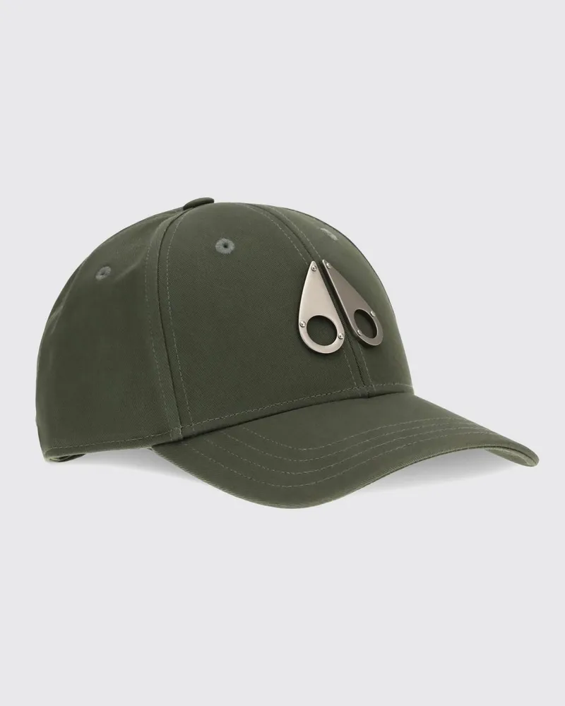Moose Knuckles Baseballcap von aus Baumwolltwill mit Logo und Riemen Military