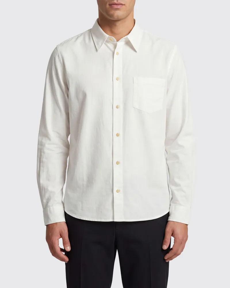 A.P.C. Leinenmischgewebe-Hemd Blau
