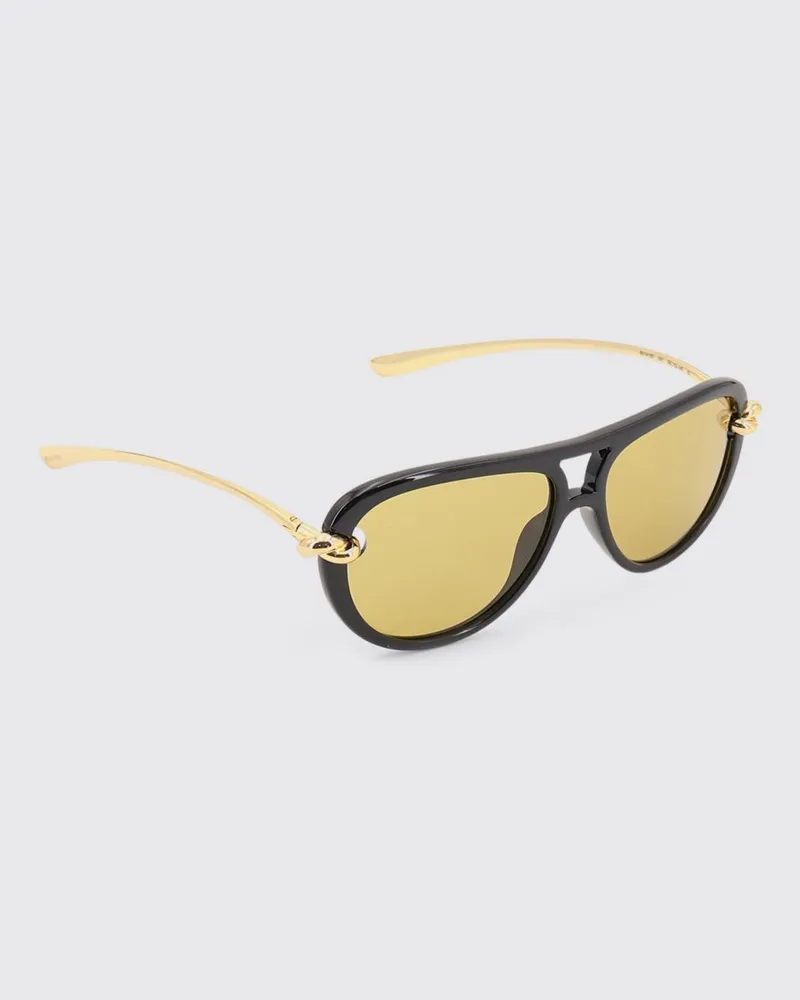 Bottega Veneta Knot Aviator-Sonnenbrille von aus Metall und Acetat Schwarz