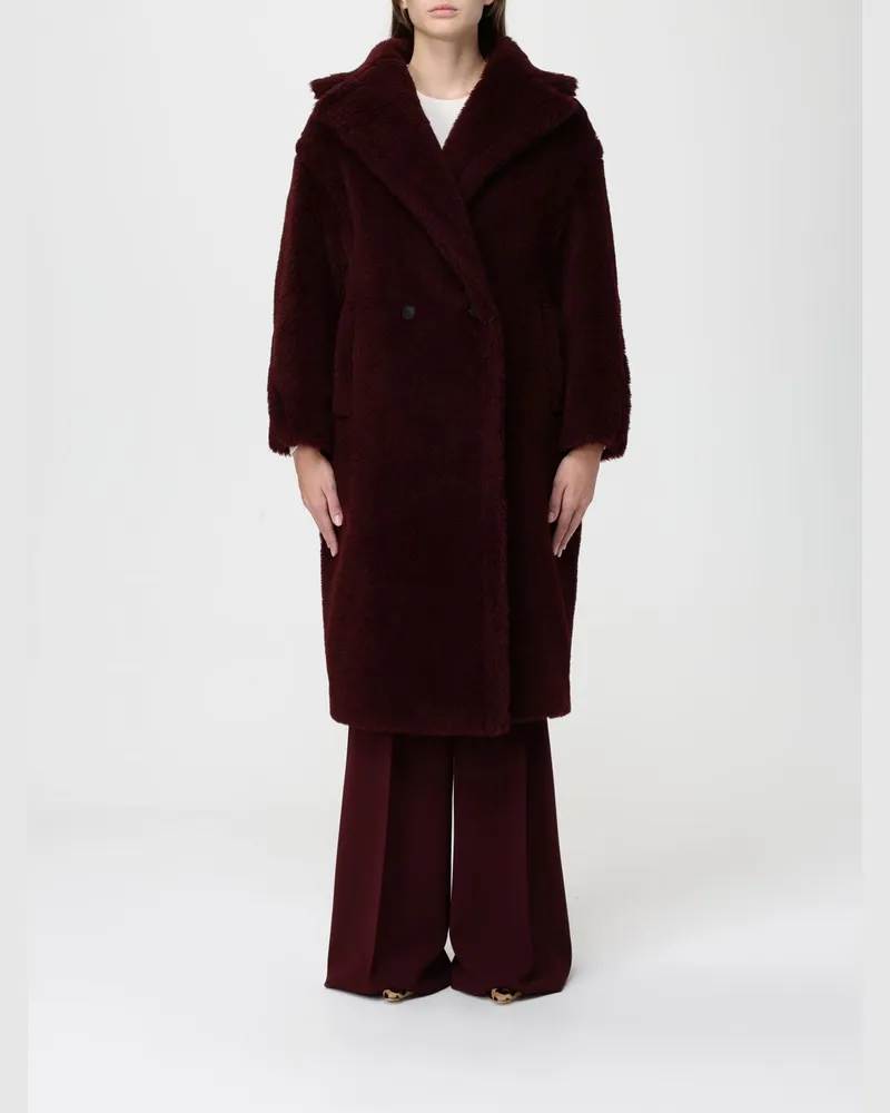 Max Mara Mantel damen Burgunderrot