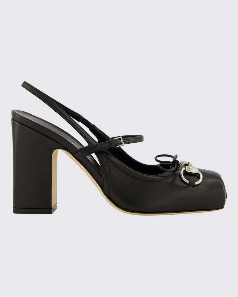 Gucci Lederpumps mit Horsebit-Detail Schwarz