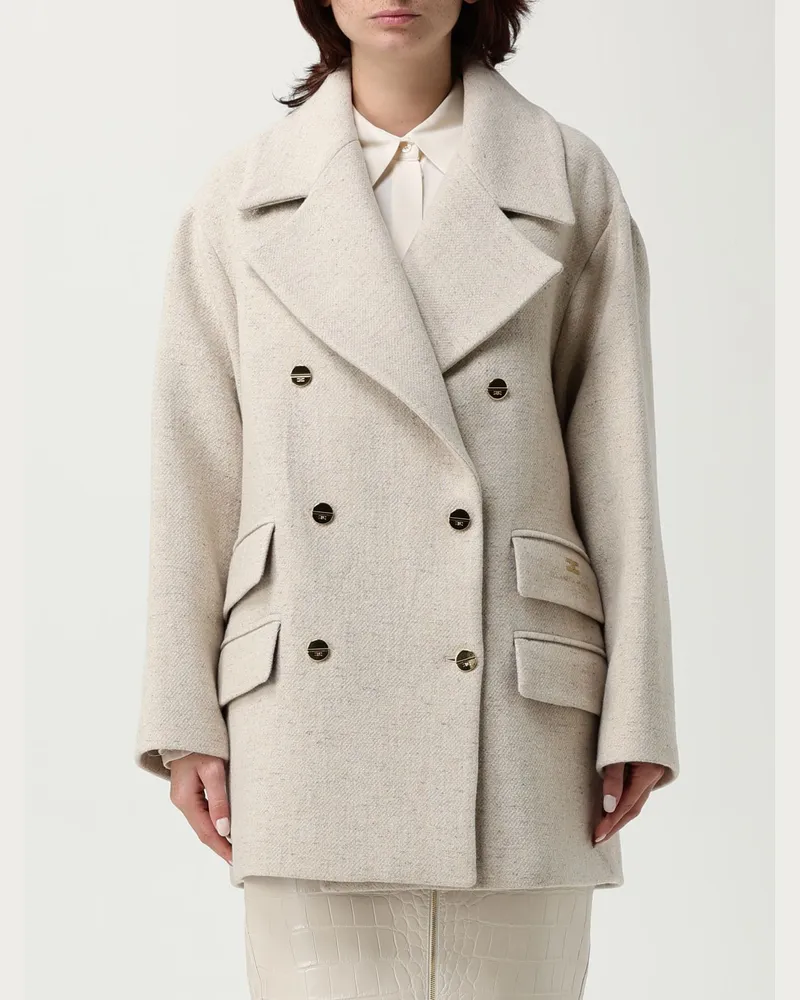 Elisabetta Franchi Mantel damen Beige