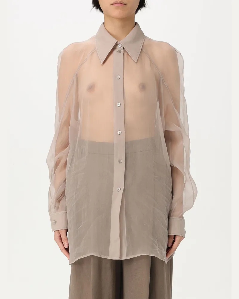 Alberta Ferretti Hemdbluse damen Beige