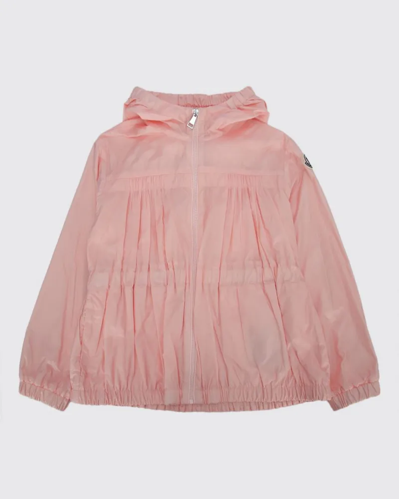 Moncler Kapuzen-Windjacke aus Nylon Puder