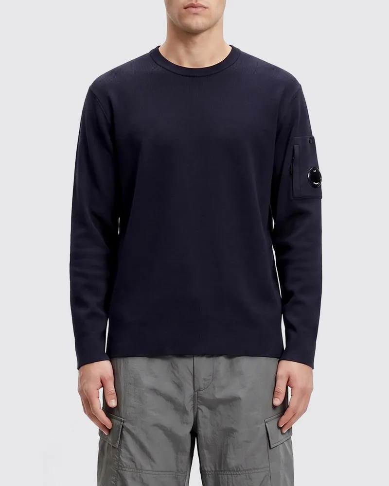 C.P. Company Baumwollstrickpullover Blau